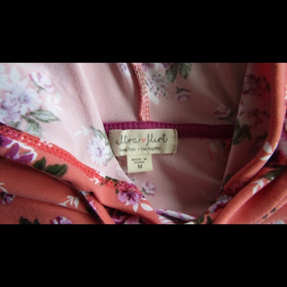 Ultra Flirt Flowered Long Sleeve Top Super Soft - Picture 5 of 7